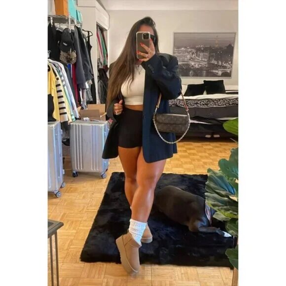 UGG Classic Ultra Mini Platform Boot in Chestnut Size US 9 - Picture 14 of 15